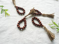 Wood beaded rustic napkin ring | boho wood beads napkin holder for wedding | farm house wedding napkin ring