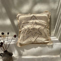 Boho White Shells Pillow Cover – Coastal Handmade Decor