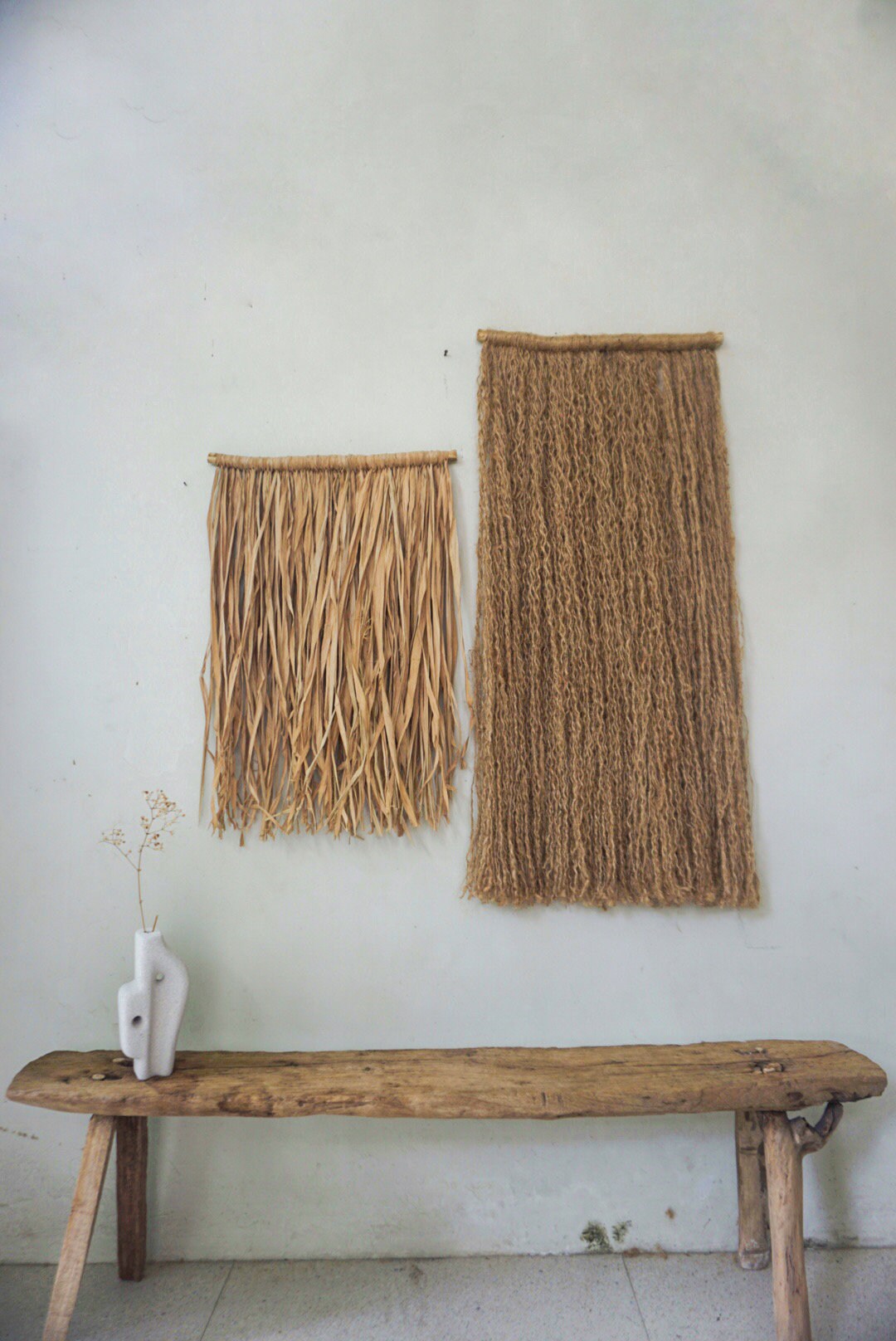Wabi-Sabi Jute Wall Art – Simple Mediterranean Decor