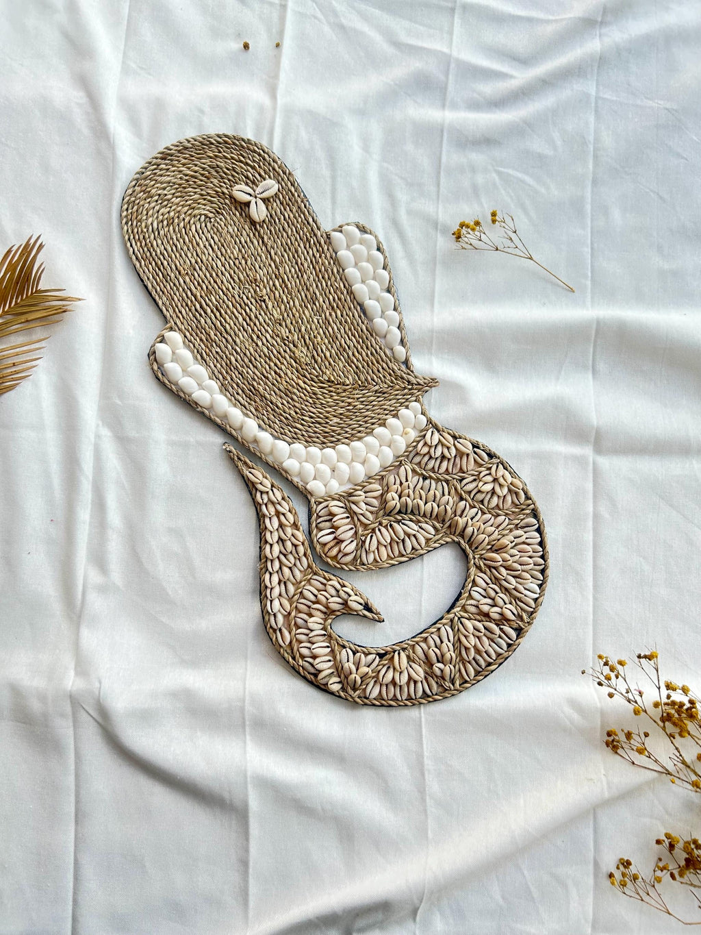 Mermaid Boho Nursery Wall Decor: Handmade Sea Shell Art