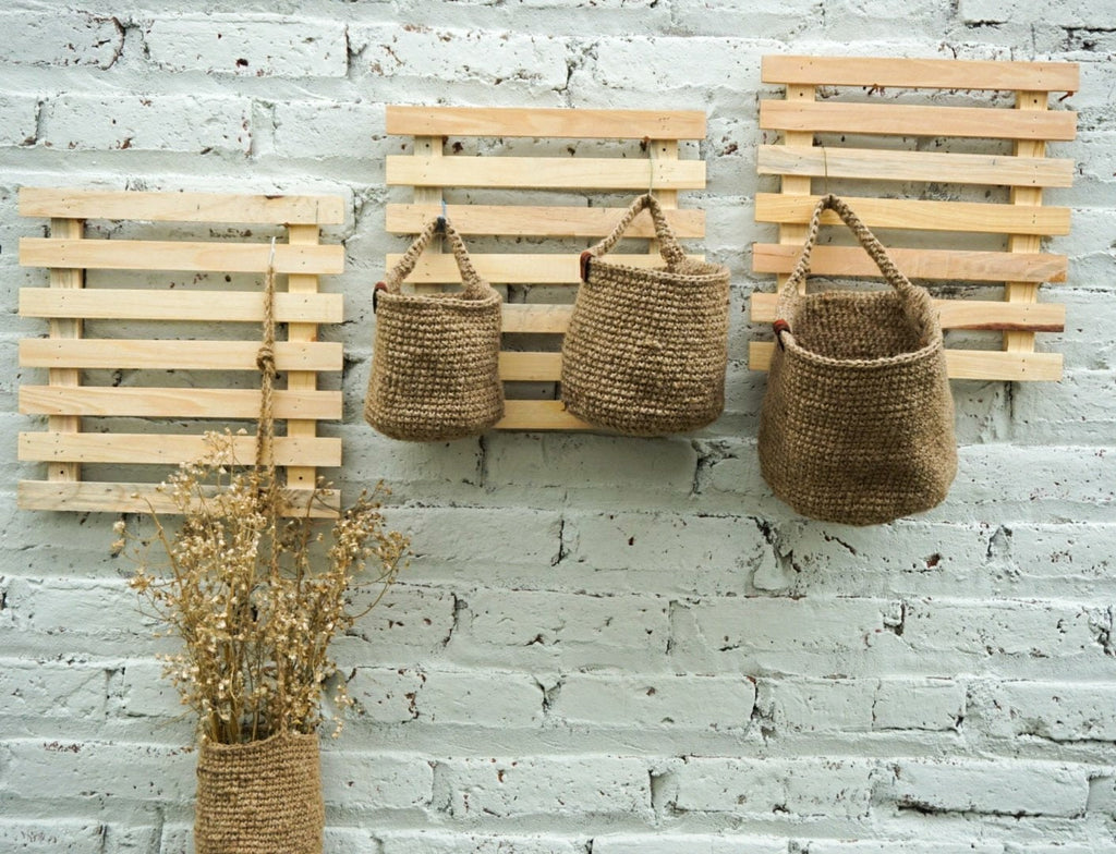 Jute indoor planter |Jute fruit hanging basket | jute vegetable hanging basket | handmade kitchen hanging basket | farm house hanging basket