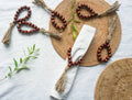Wood beaded rustic napkin ring | boho wood beads napkin holder for wedding | farm house wedding napkin ring