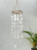 Large White Water Drop capiz shells wind chime