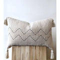 White Tassel Throw Pillow Cover