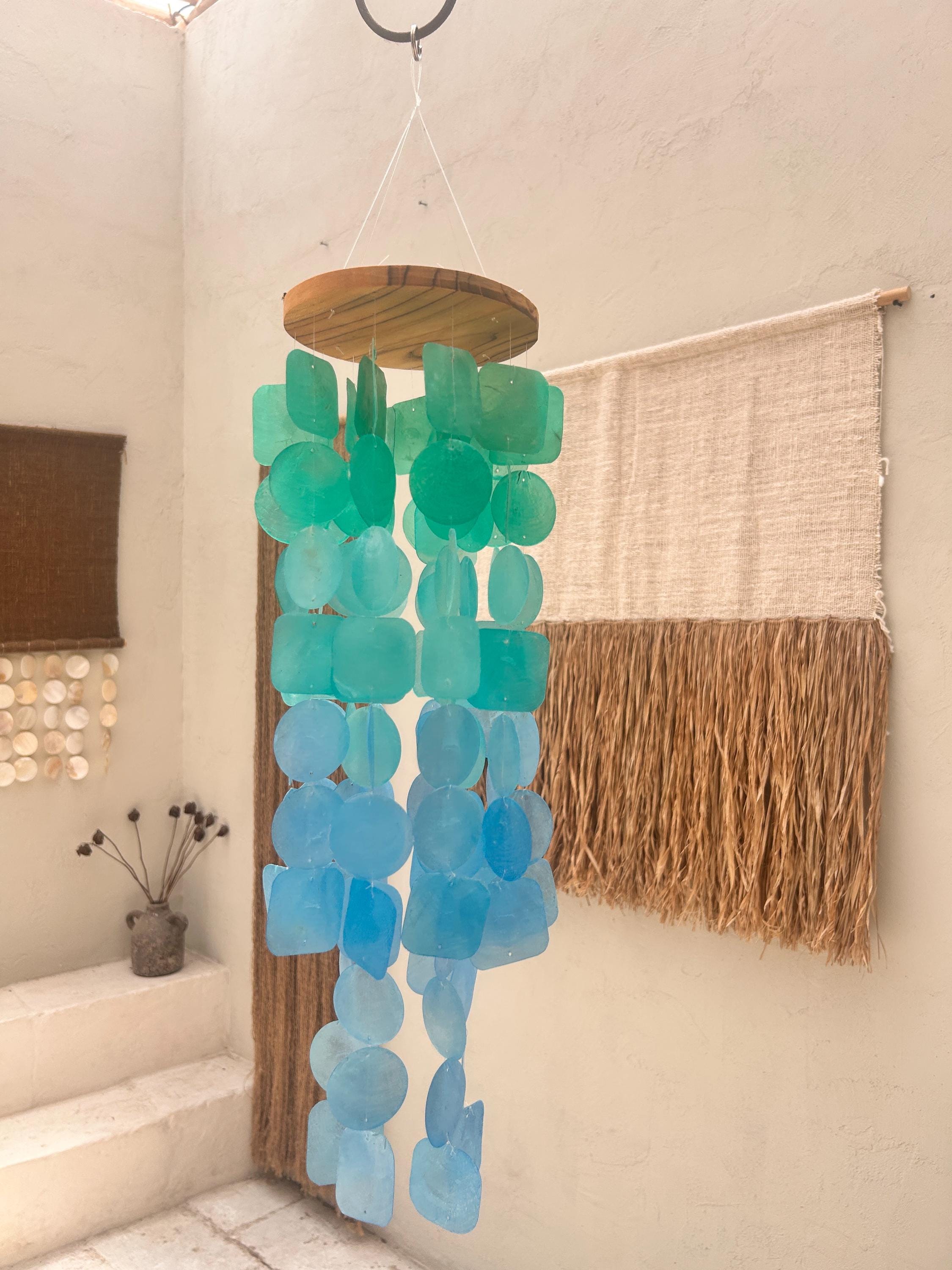 Large Ocean View Capiz Shell Wind Chime