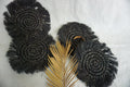 Black Raffia Woven Coasters