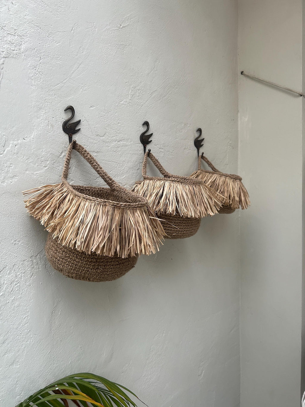 Hawaiian Jute Hanging Basket – Decorative Boho Storage
