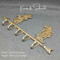 KARNA and SRIKANDI vintage brass hook | Javanese ethnic solid brass hook | Javanese Traditional figure brass hook | vintage look brass hook