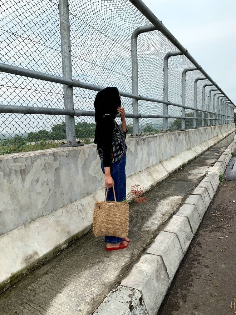 Jute Crochet Tote Bag – Eco-Friendly Summer Carryall