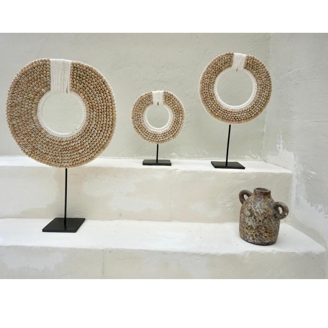 Set of 3 Sea Shell Home Accents – Coastal Decor