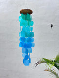 Small Ocean View Capiz Shell Wind Chime – Handmade Coastal Boho Decor