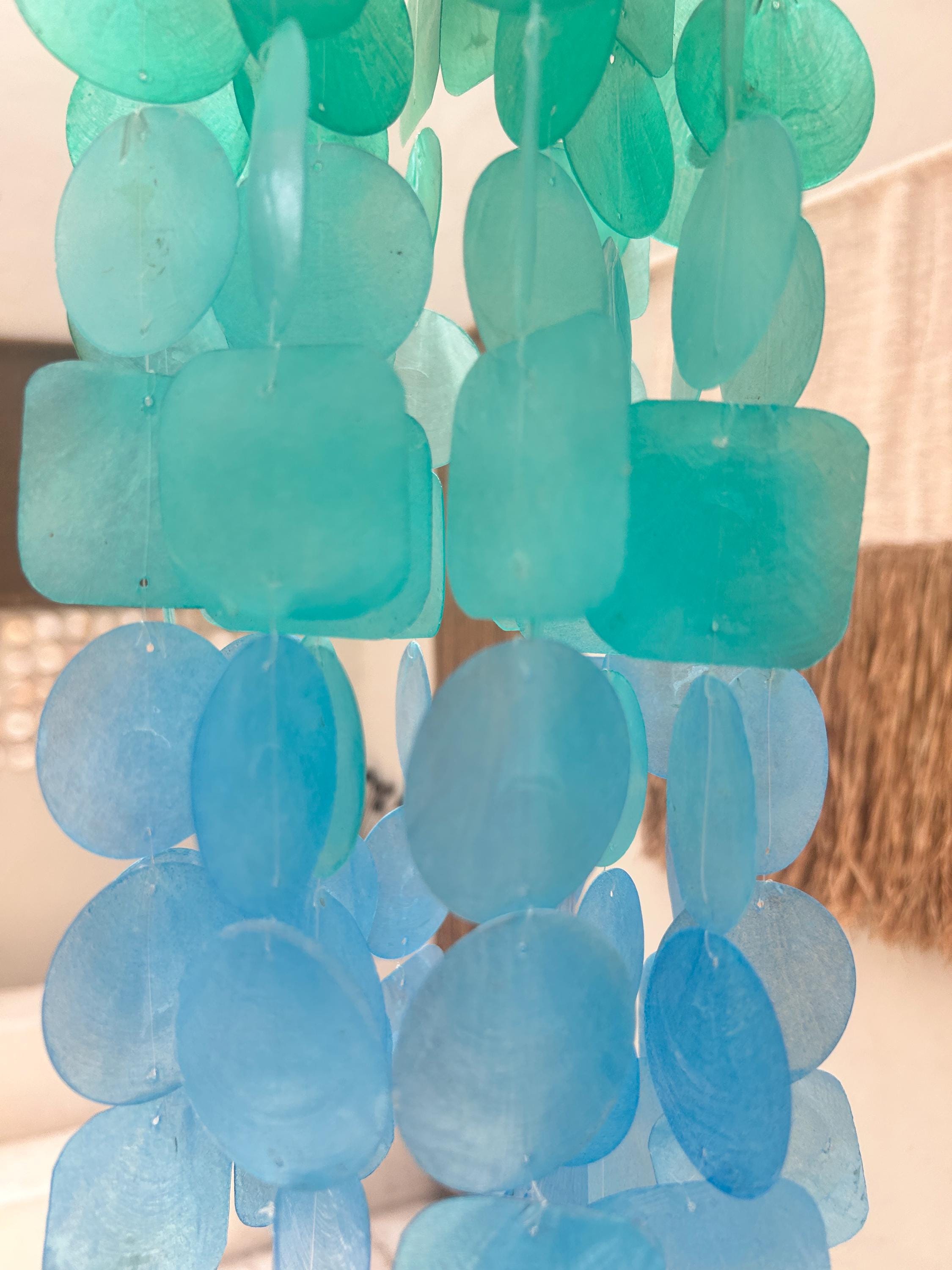 Large Ocean View Capiz Shell Wind Chime
