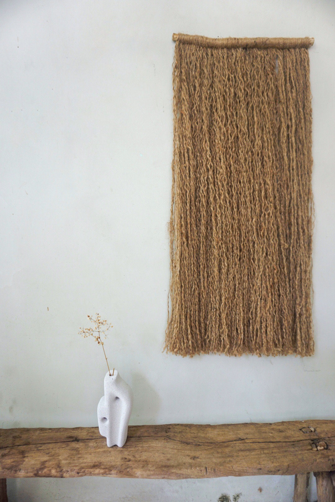 Wabi-Sabi Jute Wall Art – Simple Mediterranean Decor