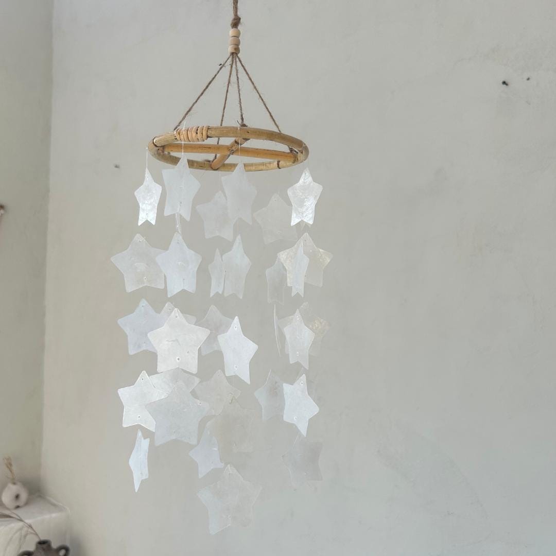 White Star capiz shells wind chime