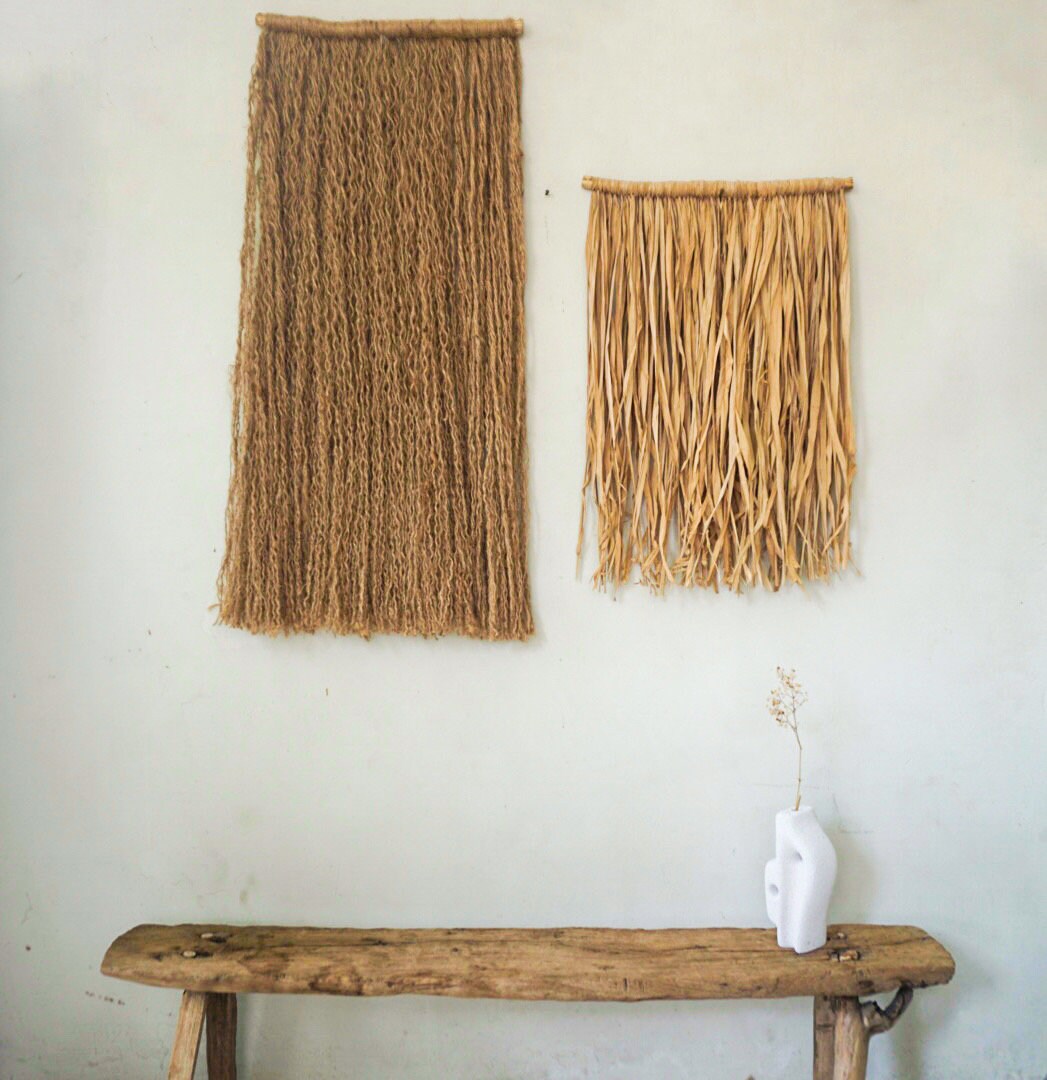 Wabi-Sabi Jute Wall Art – Simple Mediterranean Decor