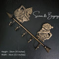 SEMAR and BAGONG vintage brass hook | Javanese ethnic solid brass hook | Javanese Traditional figure brass hook | vintage look brass hook